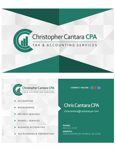 The Idea Center - Cantara CPA Business Cards