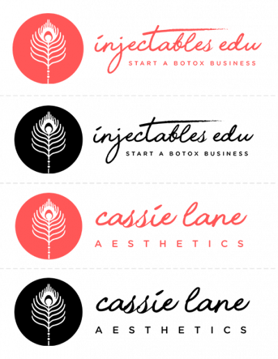 The Idea Center - Injectables EDU Logo & Cassie Lane Aesthetics Logo