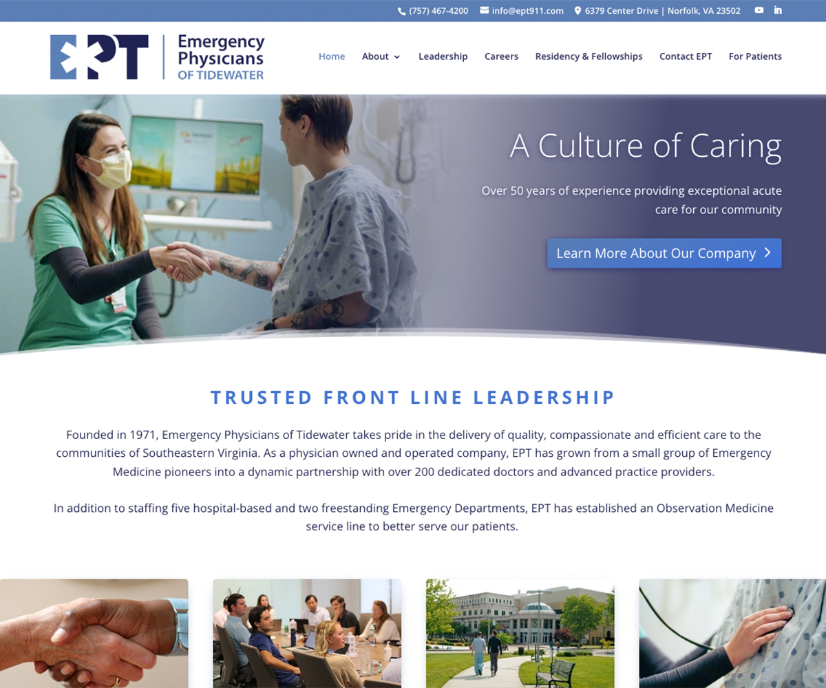 TIC - EPT Website Portfolio Image