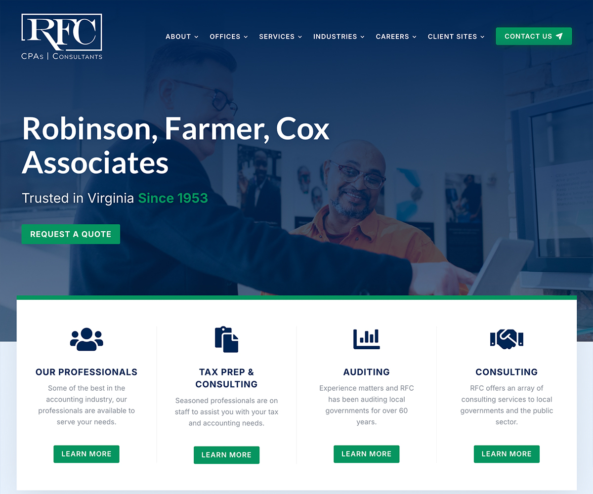 TIC - RFCA Website Cover