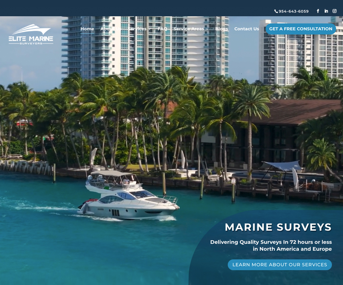 TIC - Elite Marine Website Cover